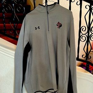 Under Armour XL grey Texas Tech mens 1/4 zip pullover